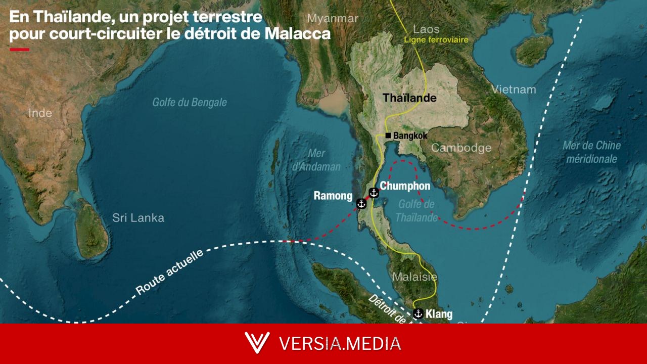 Thaïlande: un mégaprojet de «pont terrestre» pour court-circuiter le détroit de Malacca suscite la colère